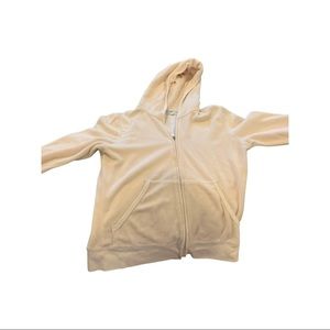 Pale pink juicy terry cloth hoody